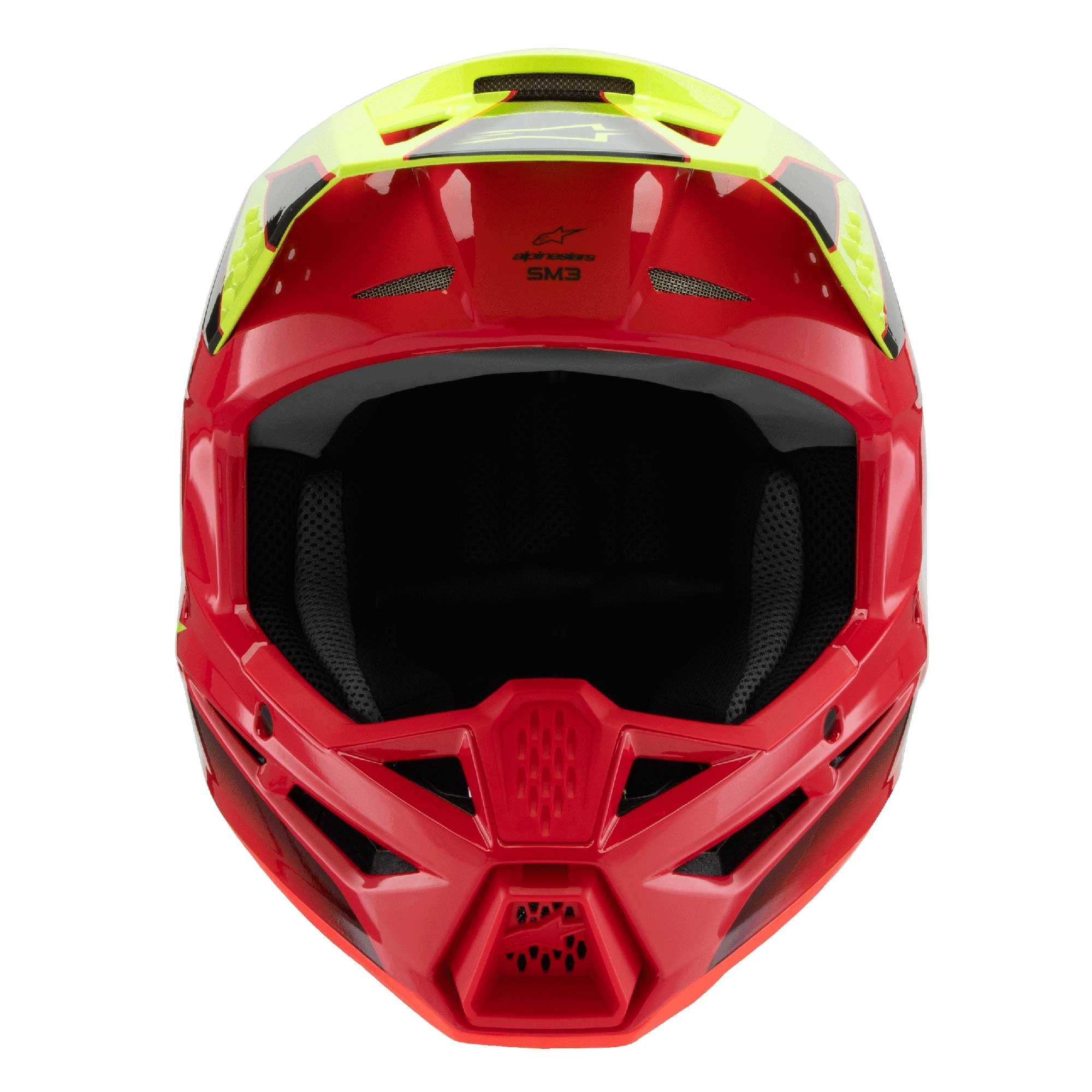 Alpinestars (MX26) Youth Helmet - S-M3 FRAY ECE06 (Red/Yellow Fluo/Black Gloss)