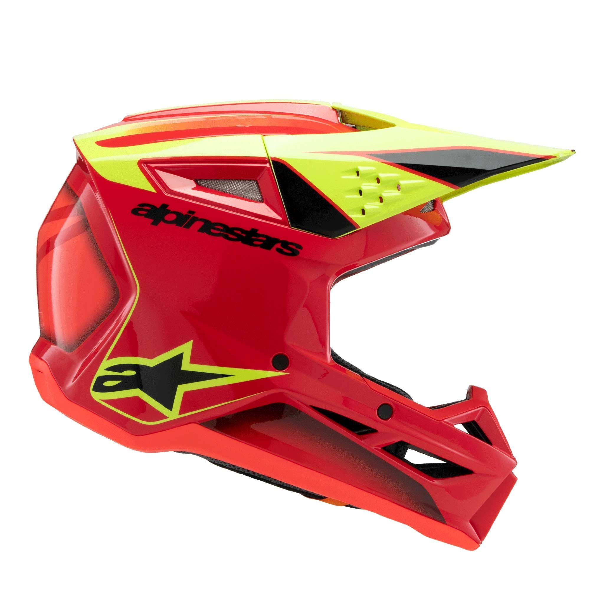 Alpinestars (MX26) Youth Helmet - S-M3 FRAY ECE06 (Red/Yellow Fluo/Black Gloss)