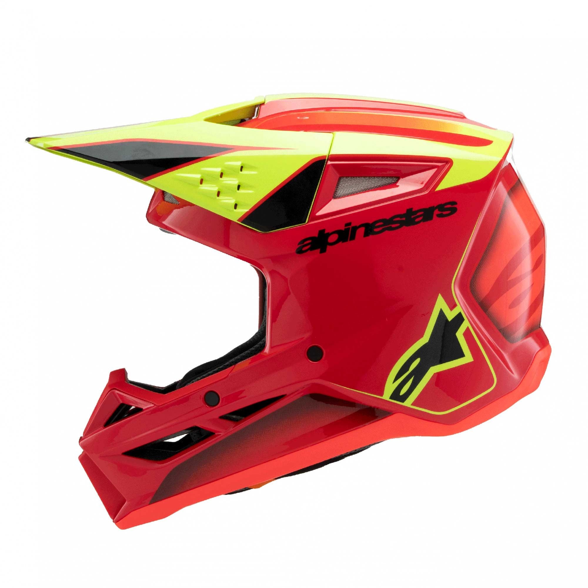 Alpinestars (MX26) Youth Helmet - S-M3 FRAY ECE06 (Red/Yellow Fluo/Black Gloss)