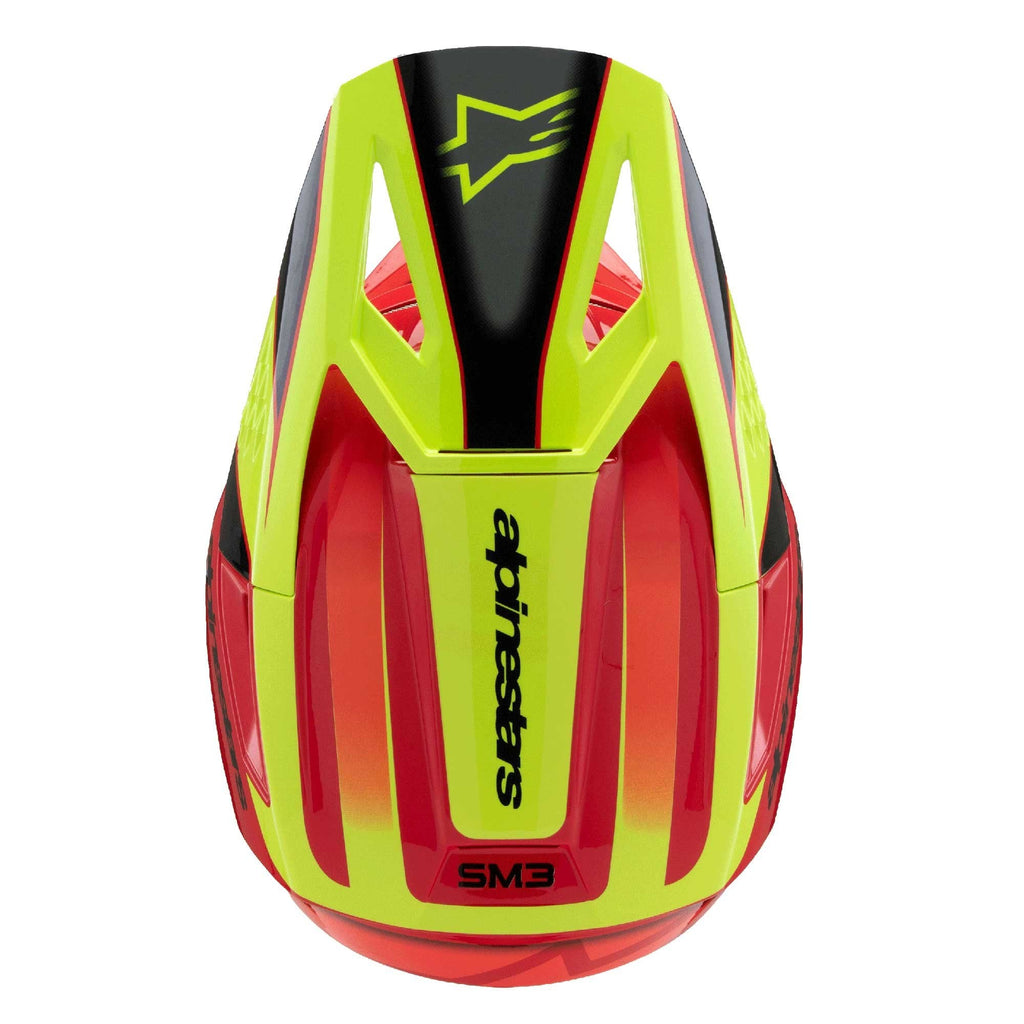 Alpinestars (MX26) Youth Helmet - S-M3 FRAY ECE06 (Red/Yellow Fluo/Black Gloss)