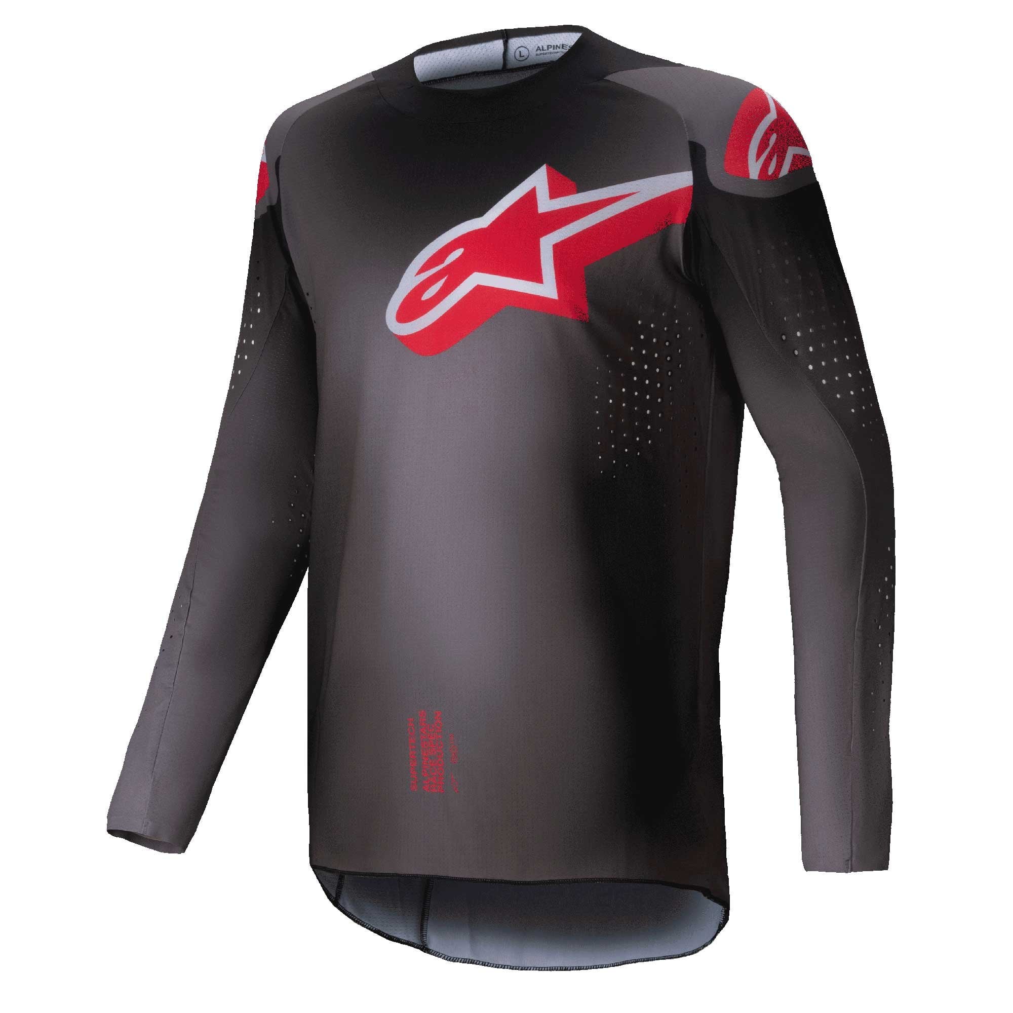 Alpinestars (SALE) Jersey - SuperTech LIPAN (Smoke/Bright Red)