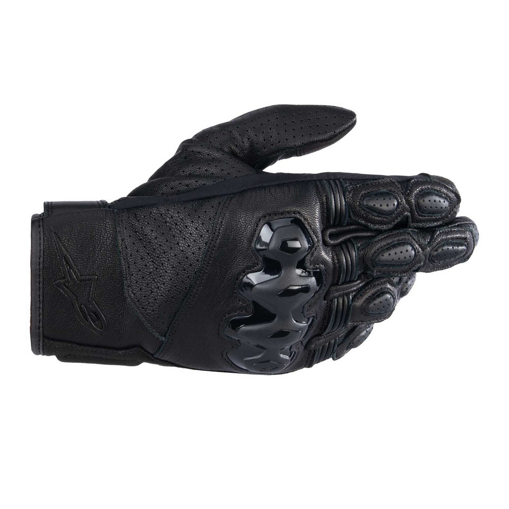 Alpinestars Celer V3 Motorcycle Short Leather Gloves (Black/Black)