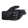 Alpinestars Celer V3 Motorcycle Short Leather Gloves (Black/Black)