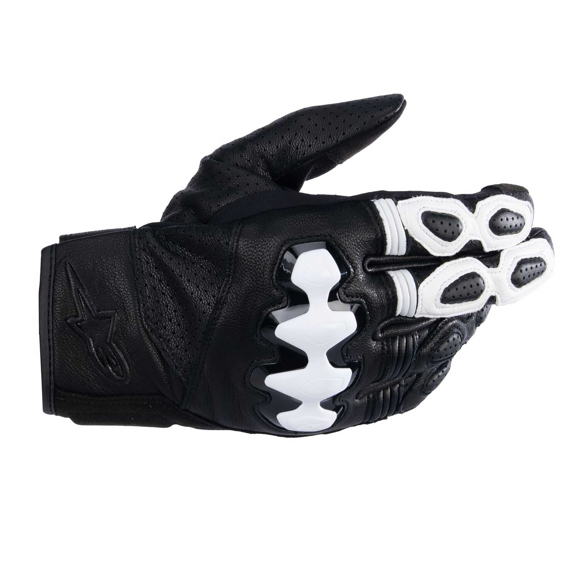 Alpinestars Celer V3 Motorcycle Short Leather Gloves (Black/White ...