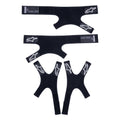 Alpinestars (Spares) Knee Brace Strap Set (Pair) - Supertech RK-7 (Black/White)