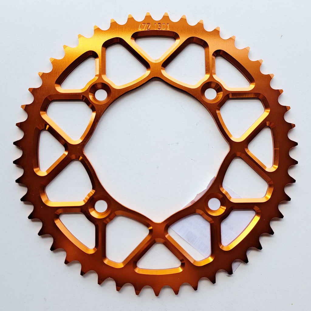 KTM Genuine Part - Sprocket. Rear -  491U/TR578/BN58 - 47T - Orange - KTM SX50 14-26, Husqvarna TC50 17-26, Gas Gas MC50 21-26 - K4541005104704