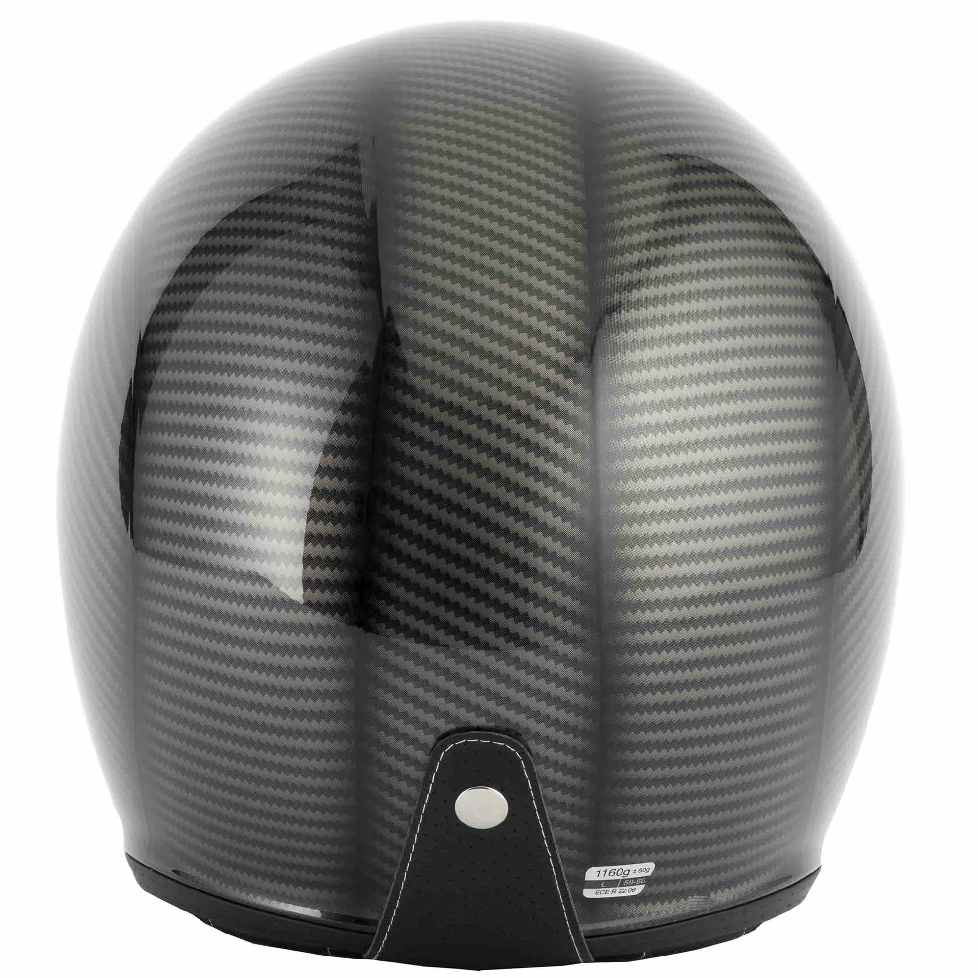 Vcan (2025) Helmet - H589 **With Peak** Delta FCW (Gloss Carbon)