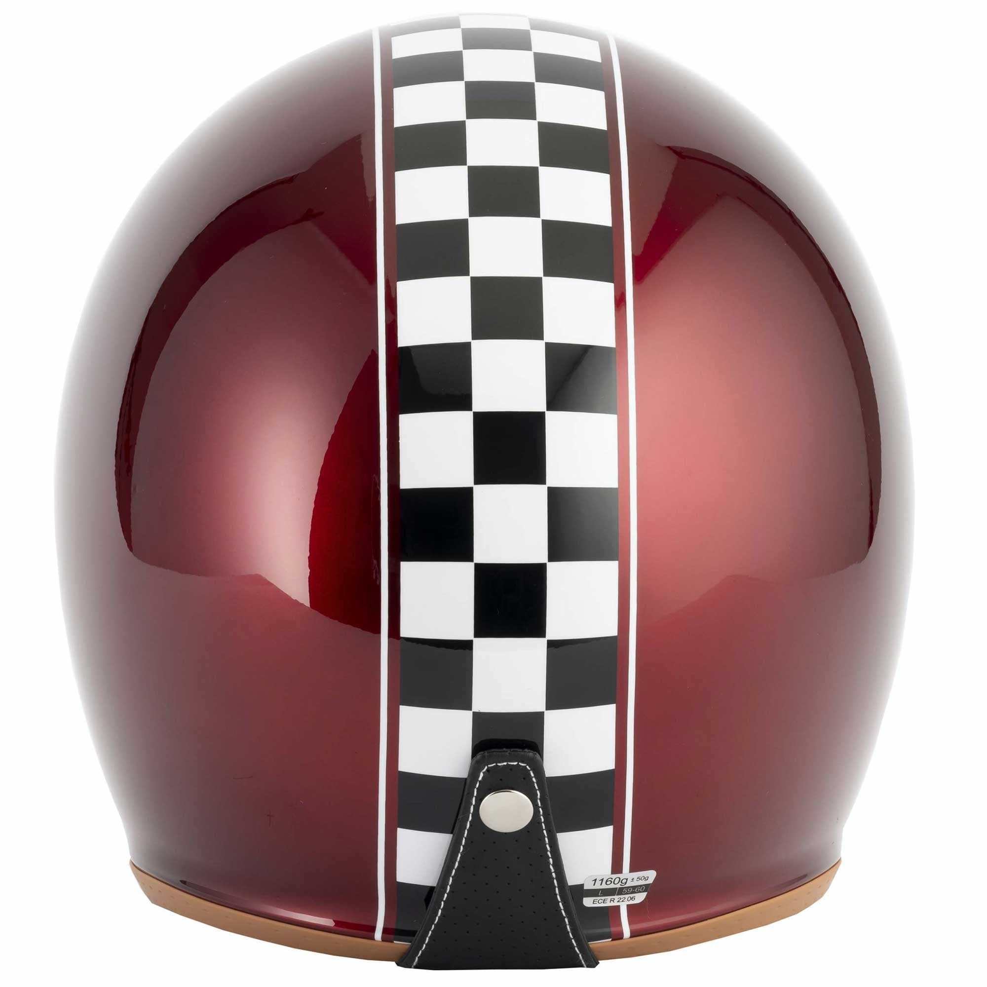 Vcan (2025) Helmet - H589 Classic Victory (Burgundy Gloss)