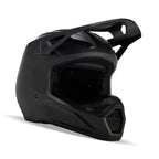 FOX Racing Youth V1 Solid MX Helmet (Matte Black)