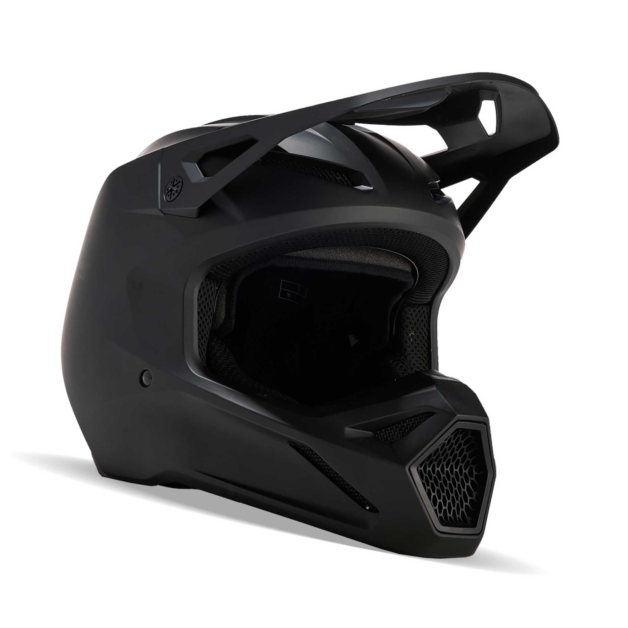 FOX Racing MX Youth Helmet - V1 PLAIN (Matte Black)