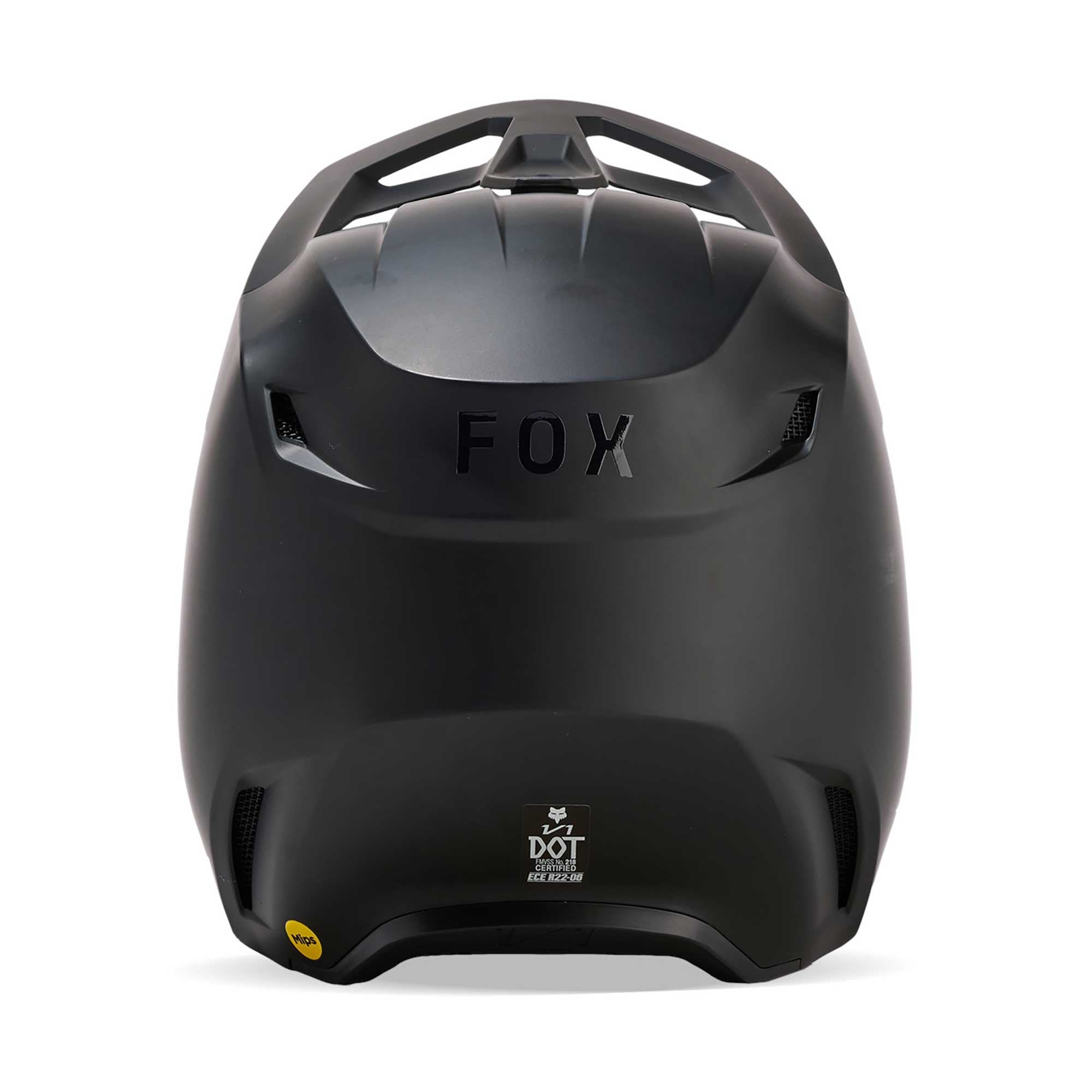 FOX Racing MX Youth Helmet - V1 PLAIN (Matte Black)