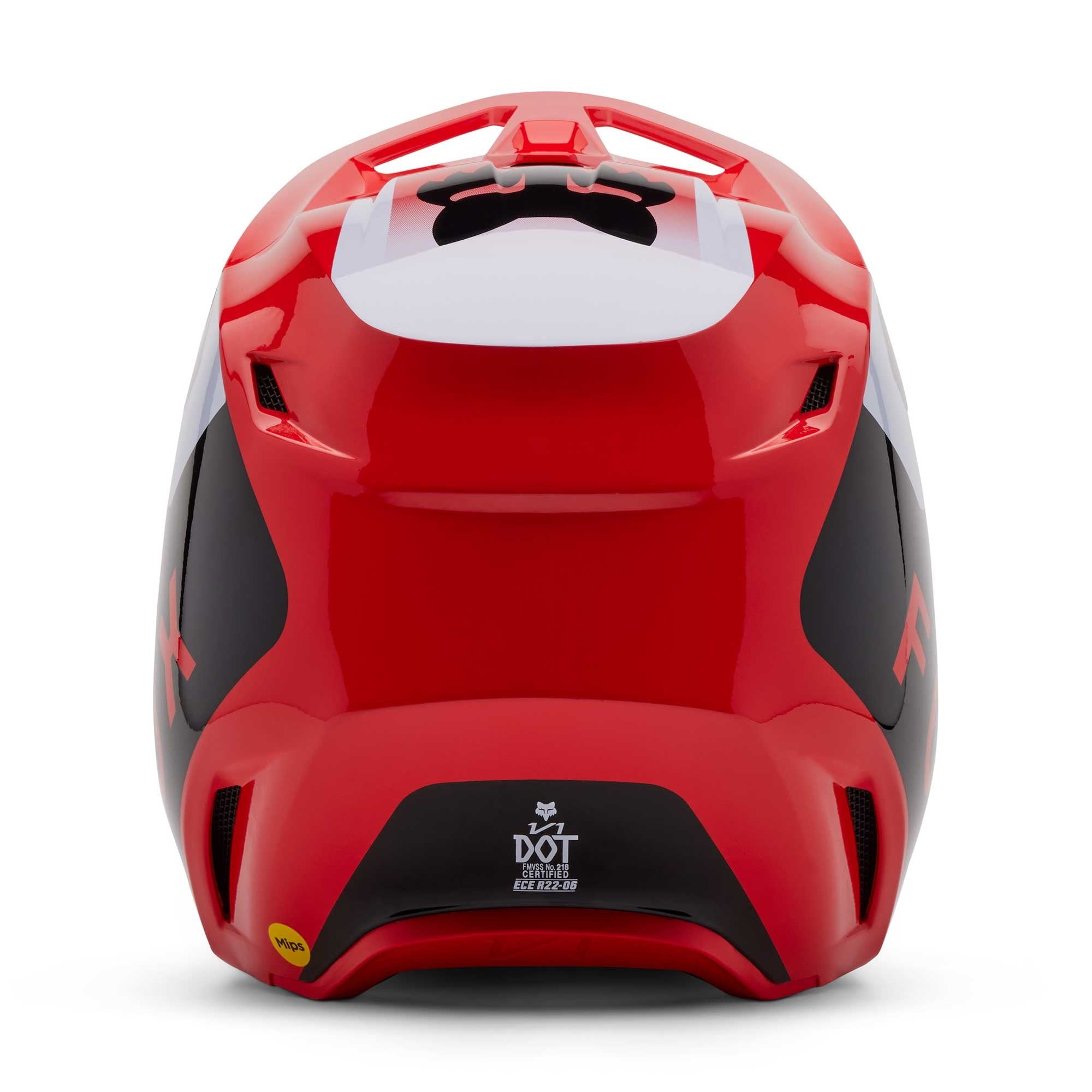 FOX (SALE) Helmet - V1 LEAN (Flo Red)