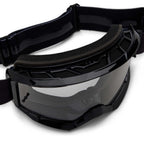 FOX Racing Youth MAIN CORE MX Goggles (Black) Clear Lens