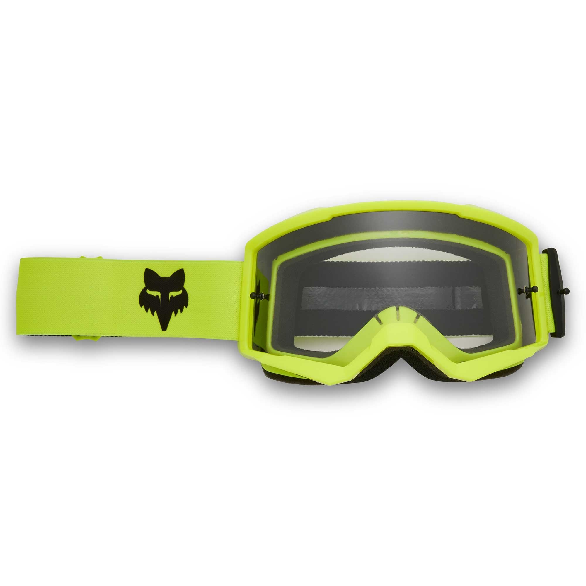 FOX Racing MX | MTB Youth Goggles - MAIN CORE (Flo Yellow) Clear Lens