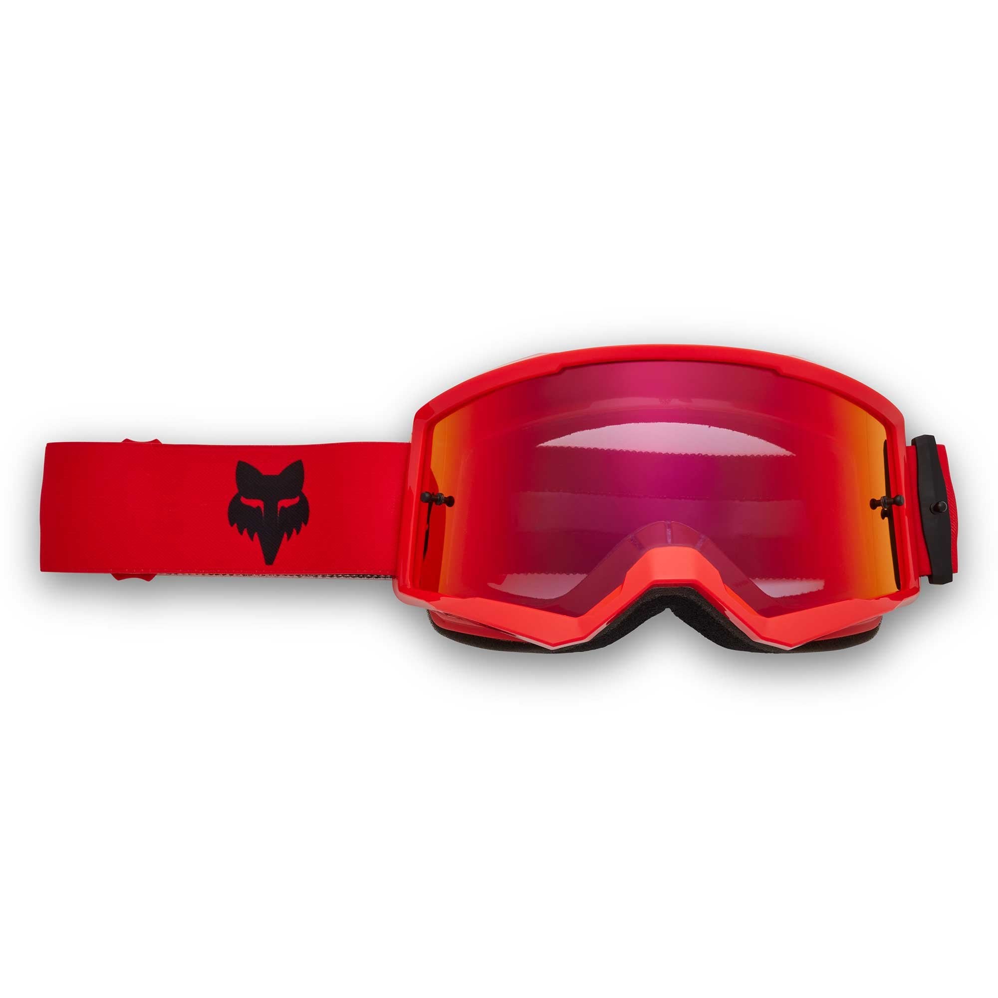 FOX Racing MX | MTB Goggles - MAIN V3 CORE (Fluo Red) Mirror Red Lens