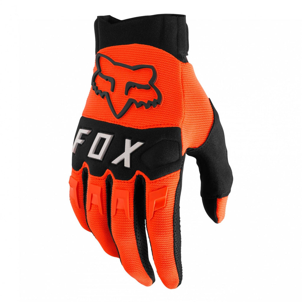 FOX (SALE) Gloves - DIRTPAW **Retro Logo** (Flo Orange)