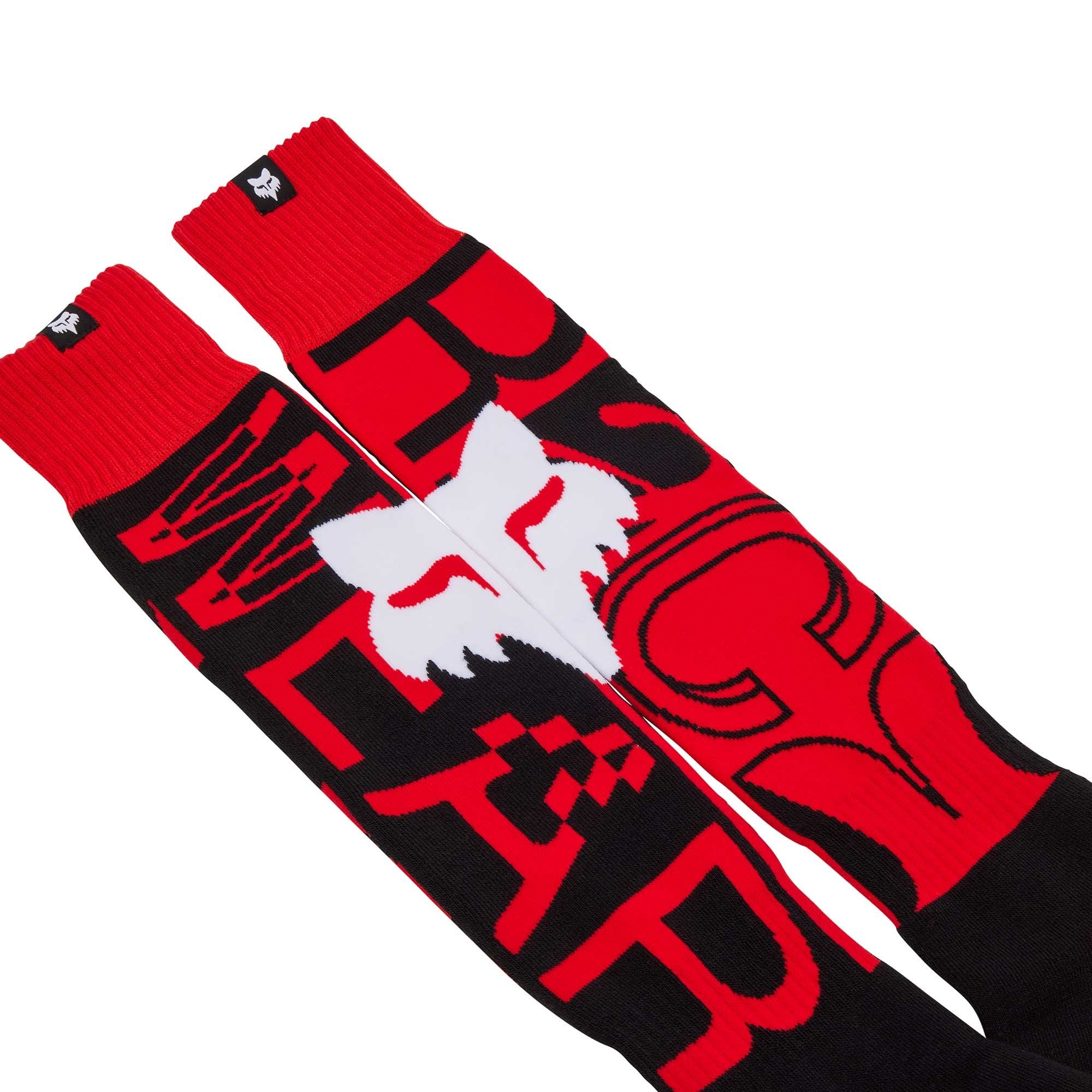 FOX (SALE) MX Socks - 180 RACE SPEC (Flo Red)