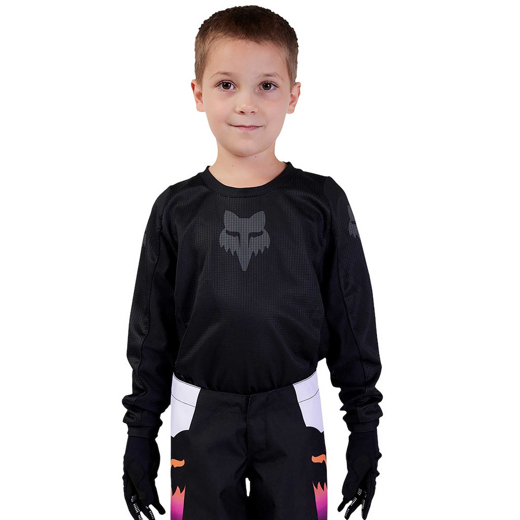 FOX Racing Kids MX | eBike Jersey - BLACKOUT (Black/Black)