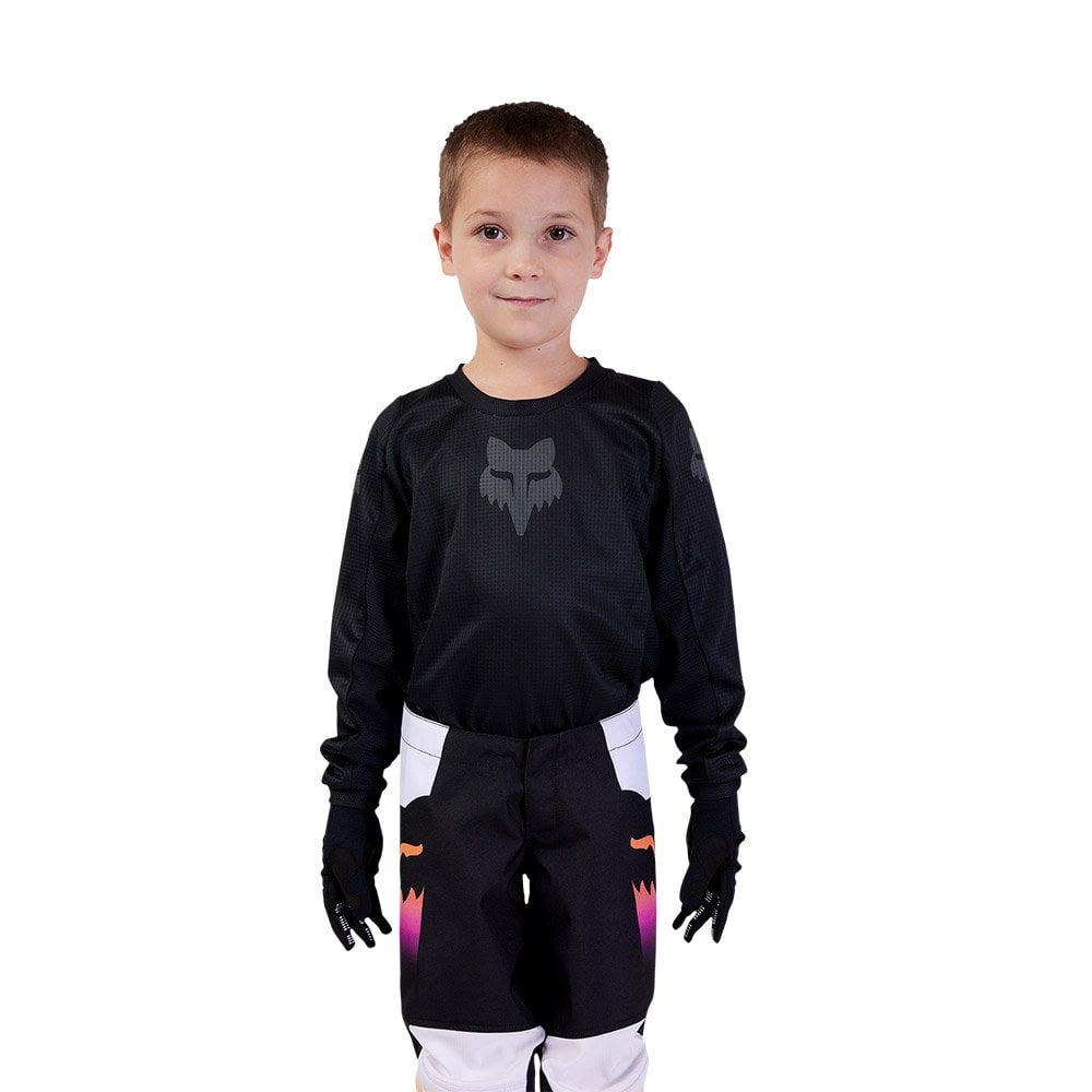 FOX Racing Kids MX | eBike Jersey - BLACKOUT (Black/Black)