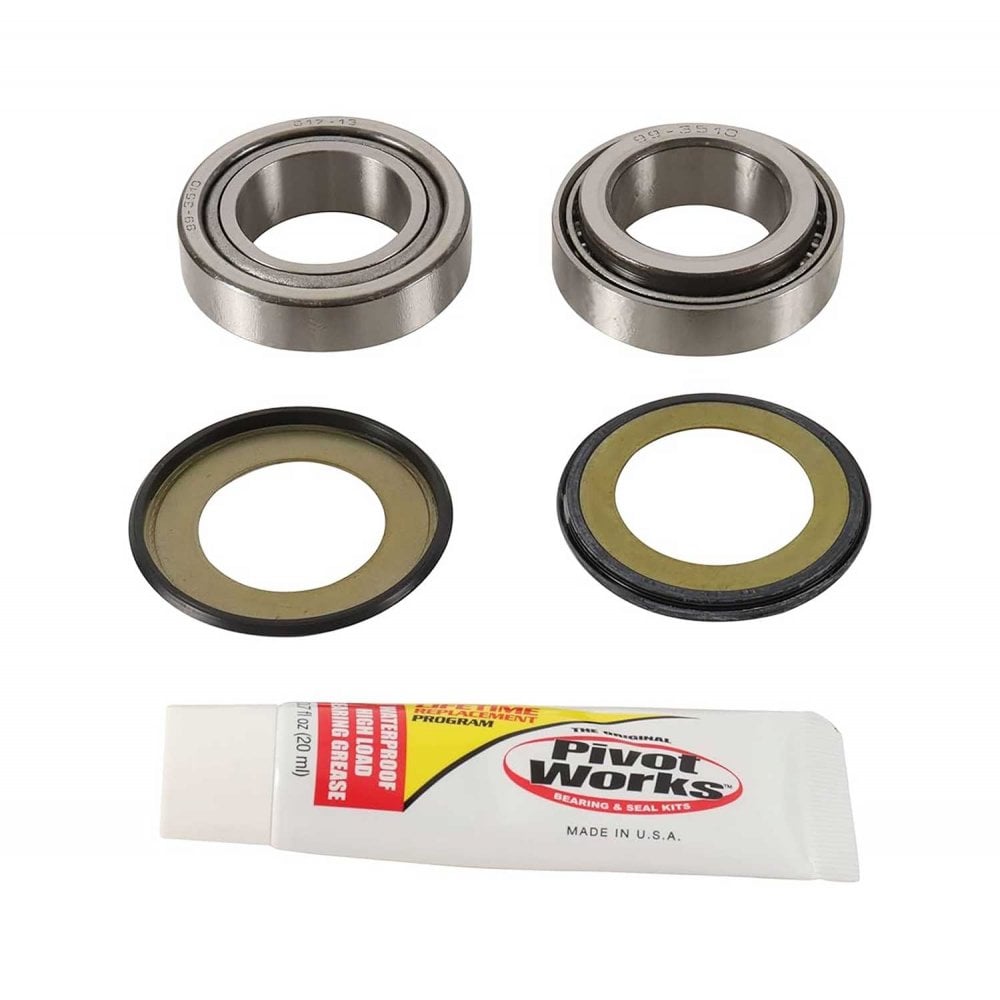 Pivot Works - Steering Head Bearing Kit - CR125 93-94 & 98-07, CR250 92-94 & 97-07, CRF250R 04-09 & 18-25, CRF250X 04-19, CRF450 02-08 & 17-25, CRF450 X/RX 05-20, CRF450L 19-20 (22-1010)