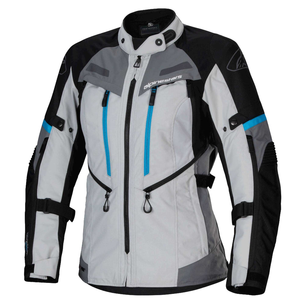 Alpinestars Stella Bogota PRO Drystar Women's Adventure Jacket (Ice Grey/Black/Cyan)