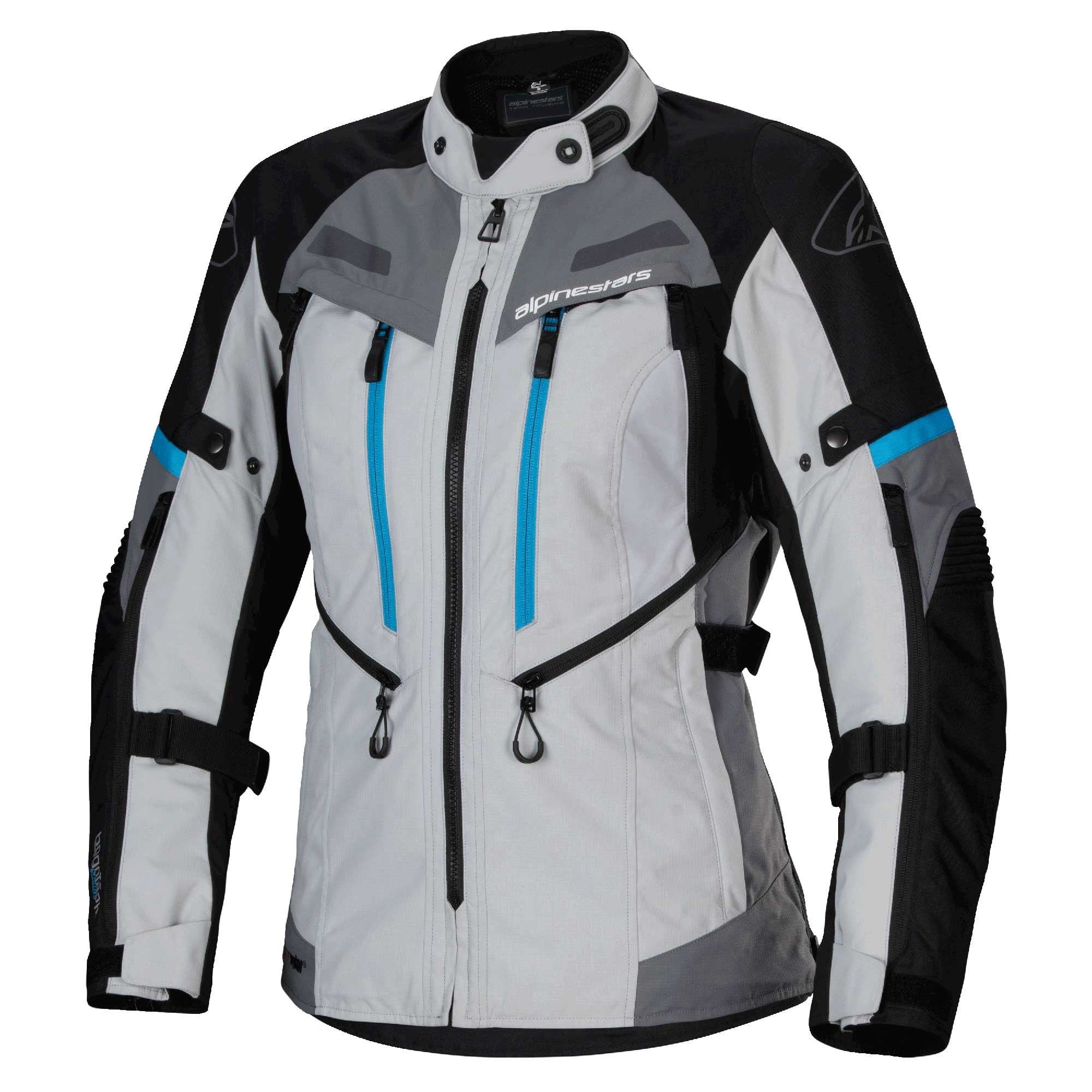 Alpinestars Stella Bogota PRO Drystar Women's Adventure Jacket (Ice Grey/Black/Cyan)