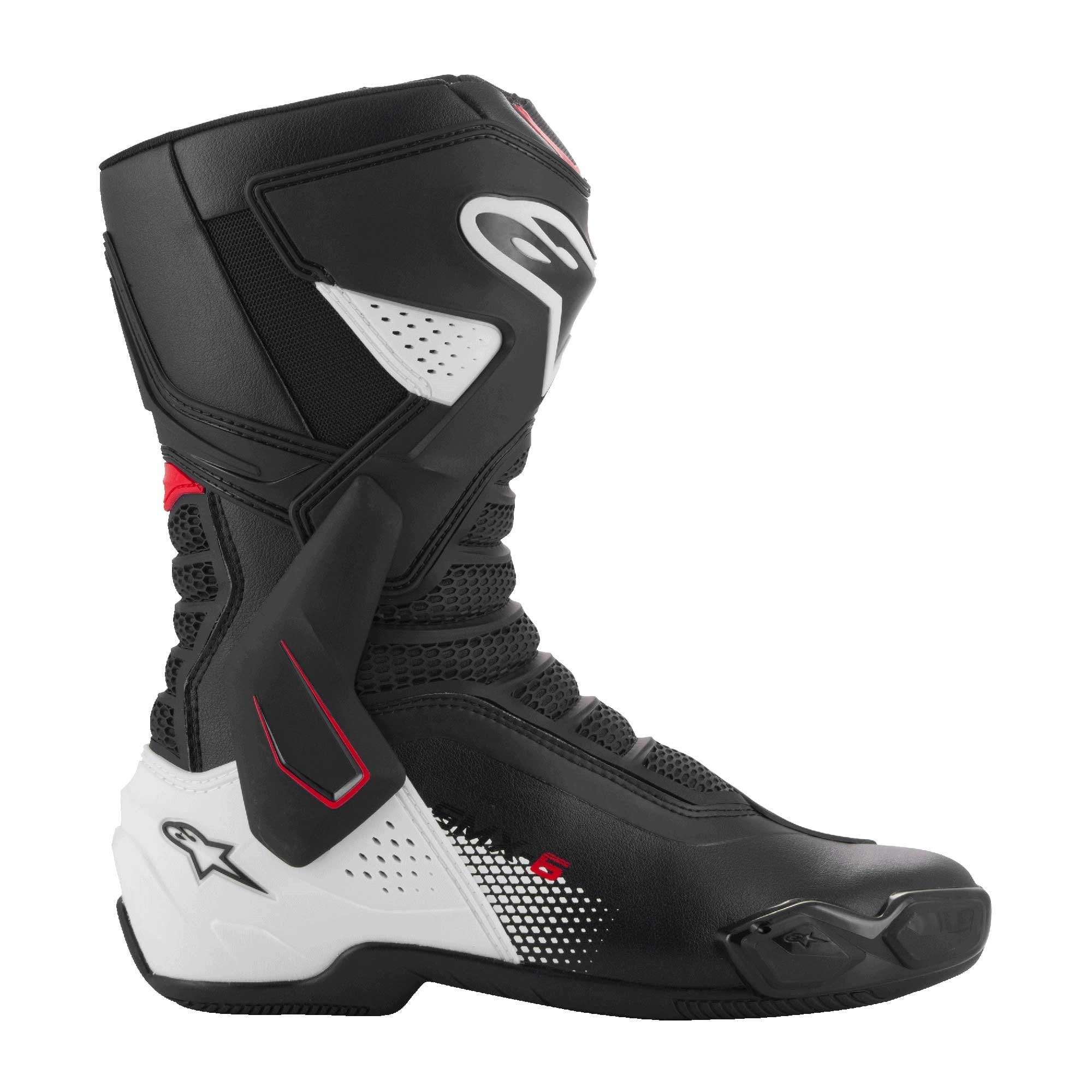 Alpinestars SMX-6 V3 Motorcycle Sports | Road Boots (Black/White/Red Graphic)