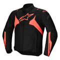 Alpinestars T-Jaws V4 WP Motorcycle Sports Textile Jacket (Black/Red Fluo)