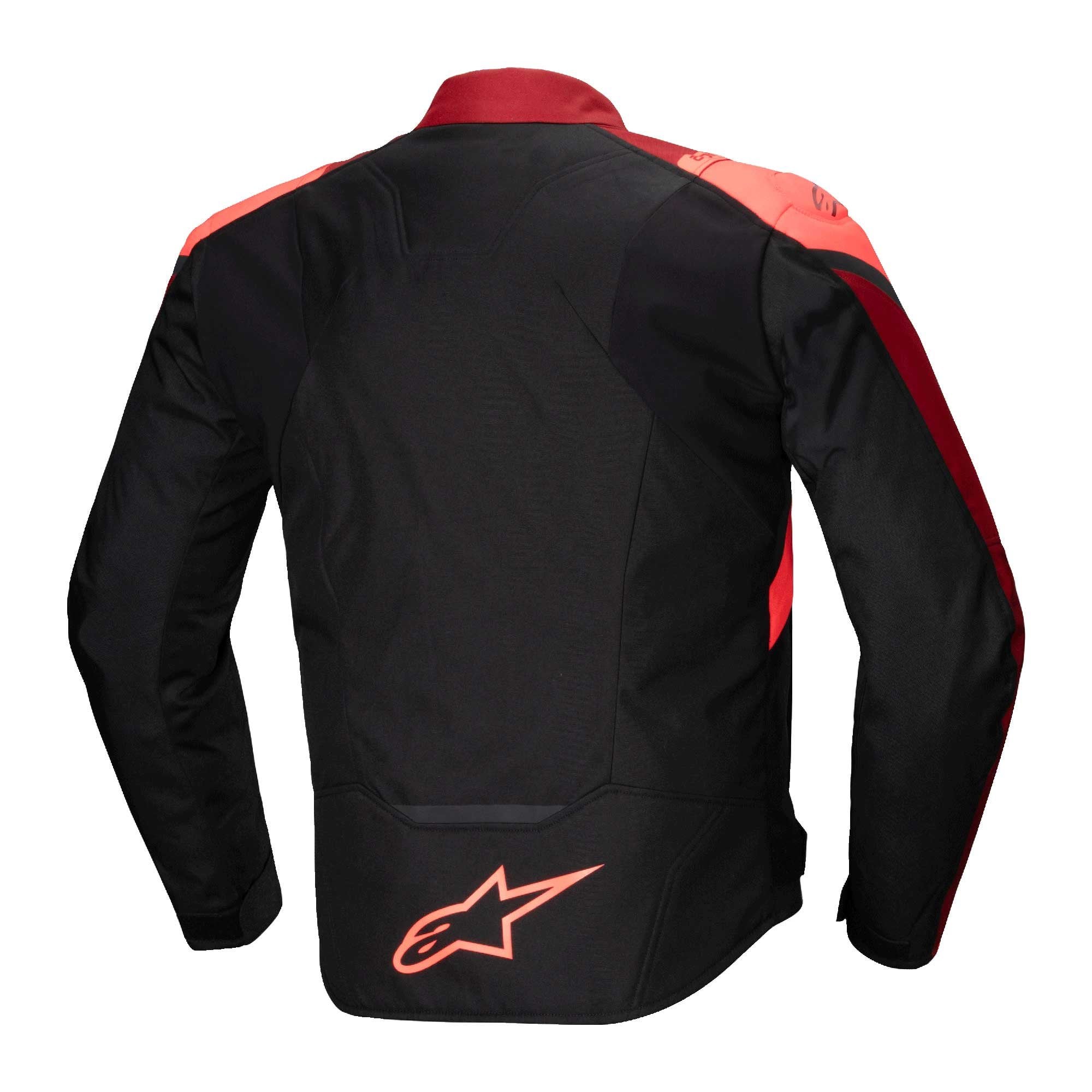 Alpinestars T-Jaws V4 WP Motorcycle Sports Textile Jacket (Black/Red Fluo/Dark Red)
