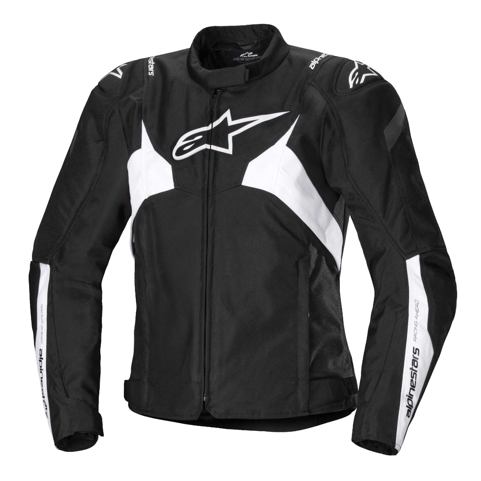Alpinestars Women's T-Jaws V4 Waterproof Motorcycle Textile Jacket (Black/White)
