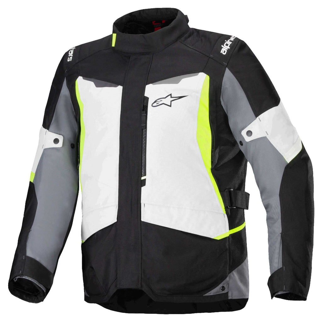 Alpinestars ST-1 Waterproof Motorcycle Adventure Textile Jacket (Ice Grey/Black/Yellow Fluo)