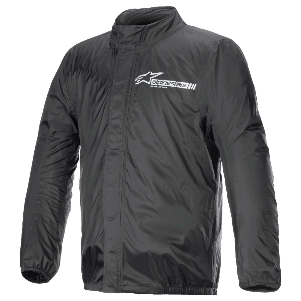 Alpinestars Motorcycle Waterproof Rain Jacket - Hurricane Rain V2 (Black)