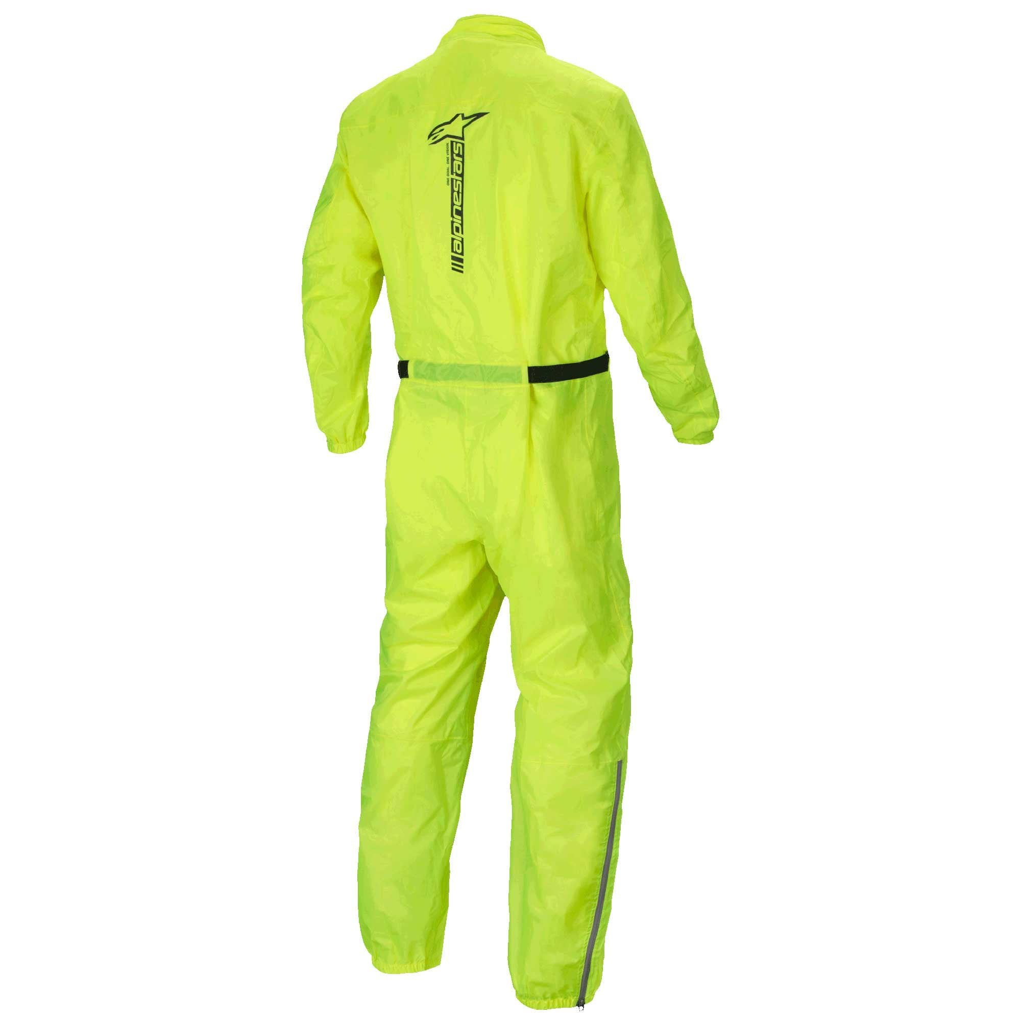 Alpinestars Motorcycle Waterproof Rain Suit - Hurricane Rain V2 (Yellow Fluo)