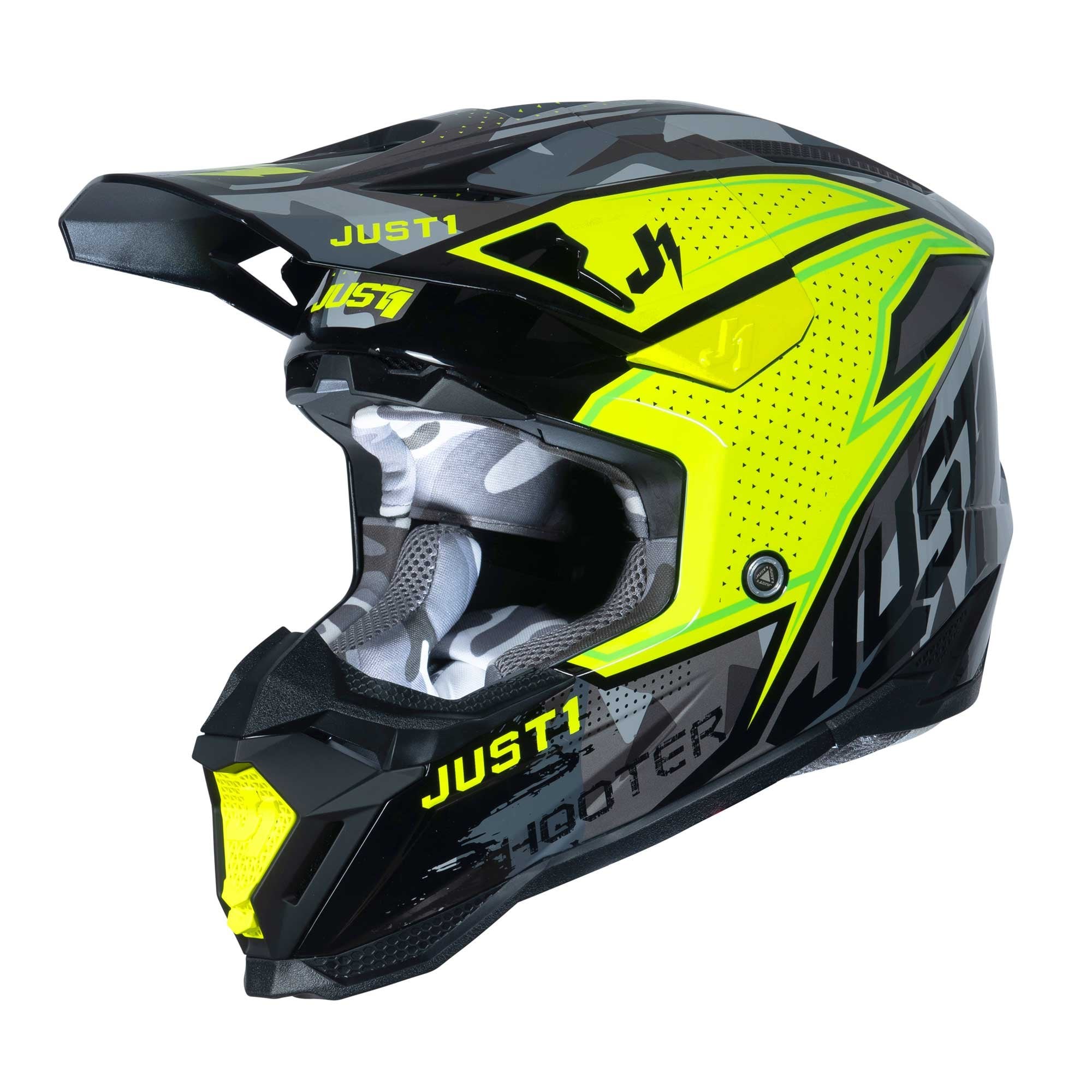 Just1 (MX25) Helmet  - J40 - SHOOTER - Fluo Yellow/Black Camo