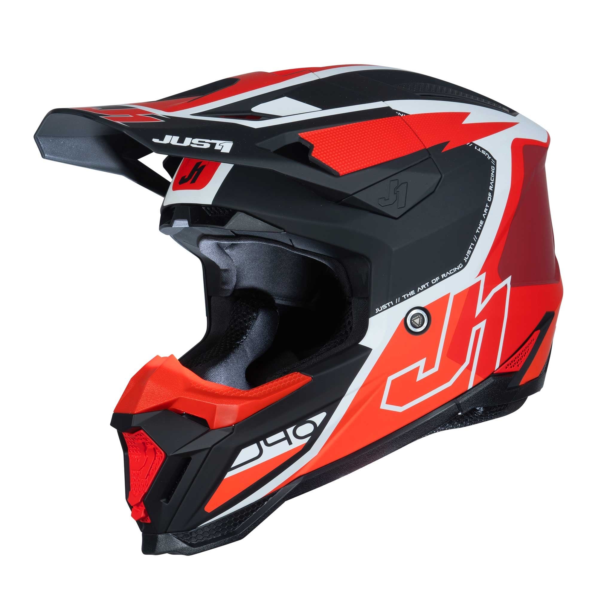 Just1 (MX25) Helmet - J40 - FLASH - Matte Red/White/Black