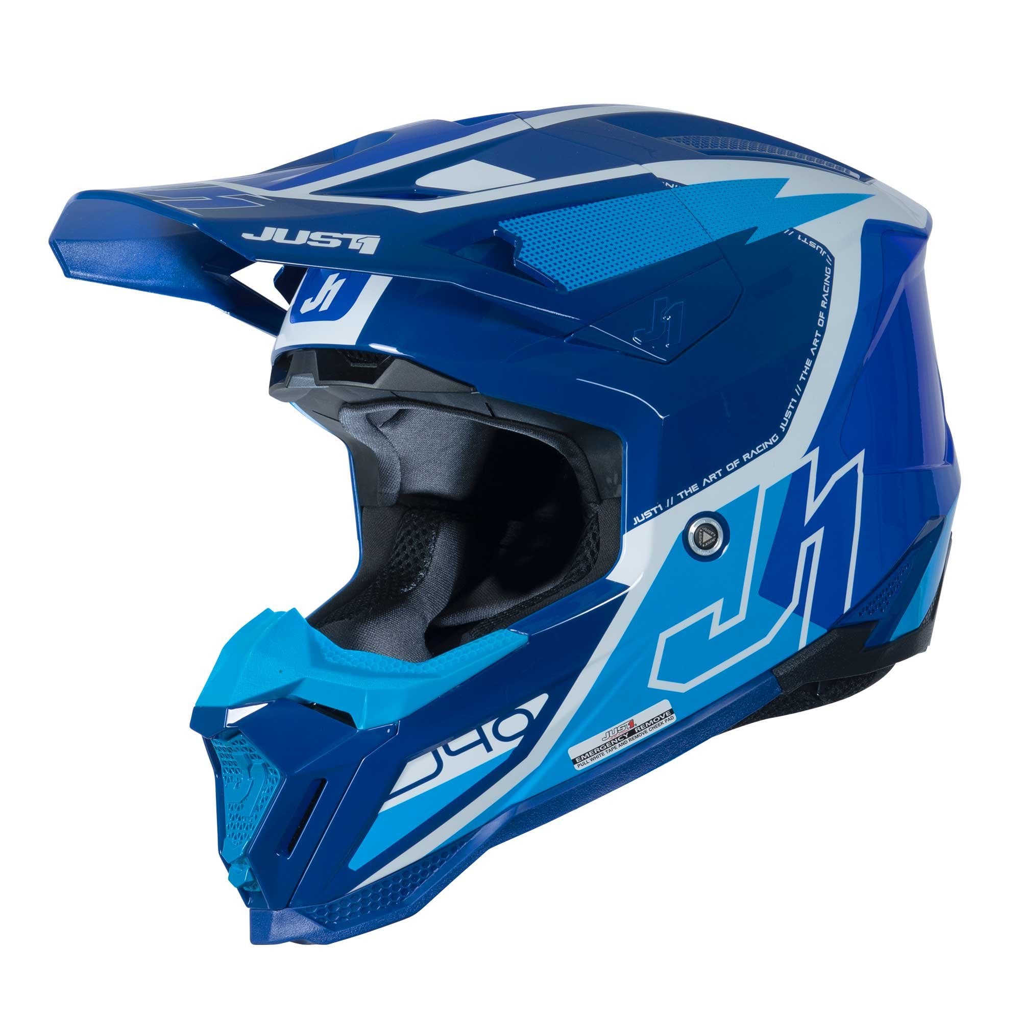 Just1 (MX25) Helmet - J40 - FLASH - Blue/White/Black