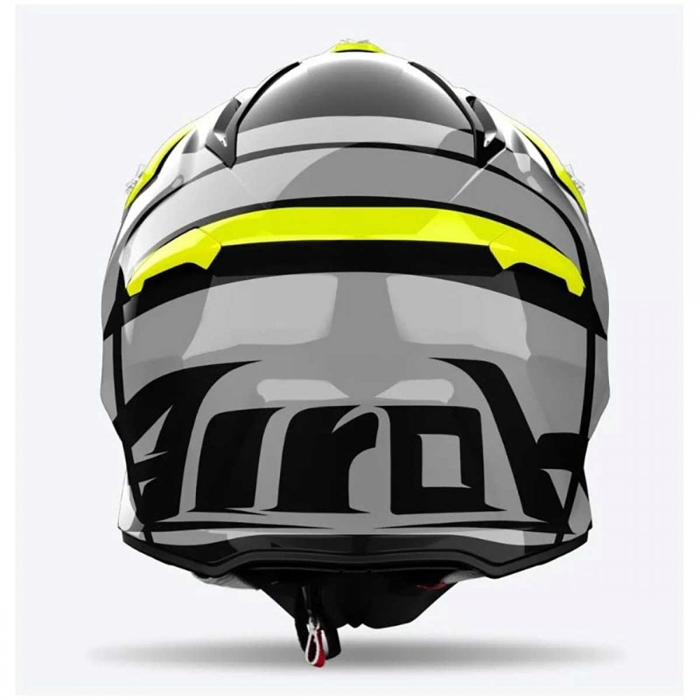 Airoh (MX25) Helmet - Aviator Ace 2 - ENGINE - Fluo Yellow/Black/Grey