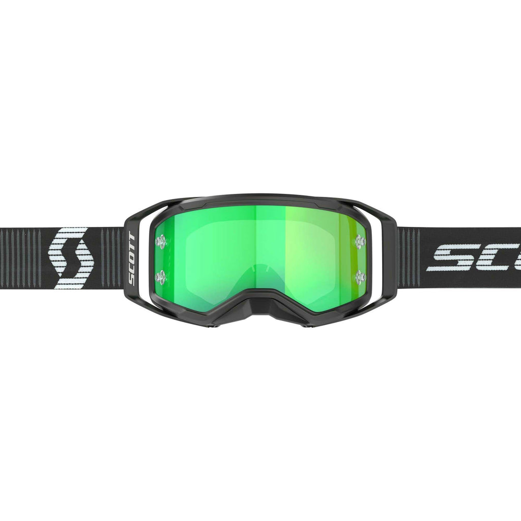 Scott Prospect 2.0 Goggles (Black/White) Chrome Green Lens