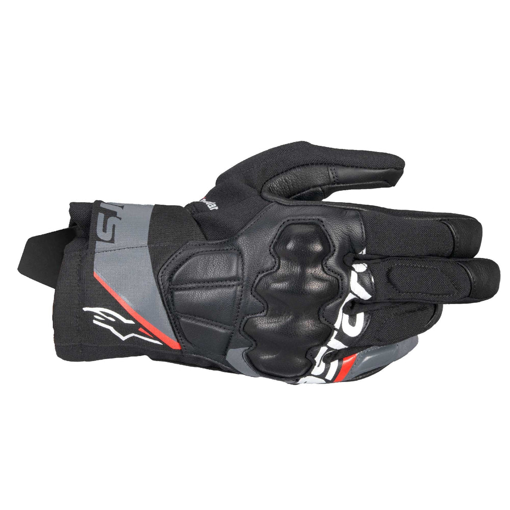 Alpinestars Corozal V3 Drystar WP Motorcycle Short Gloves (Black/Deep Gray/Red Fluo)
