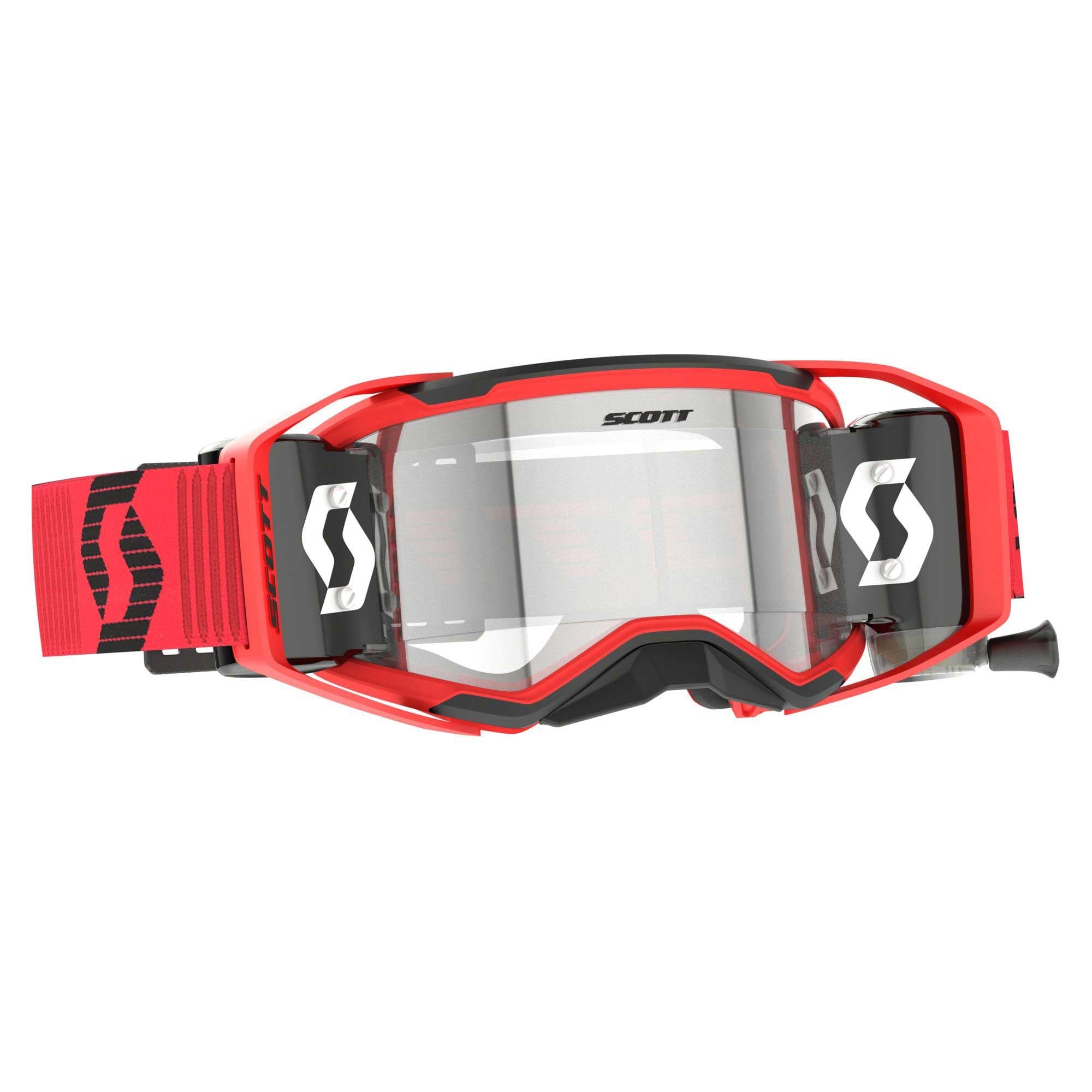 Scott (MX25) Goggles - Prospect 2.0 Roll-Off System (Red/Black)
