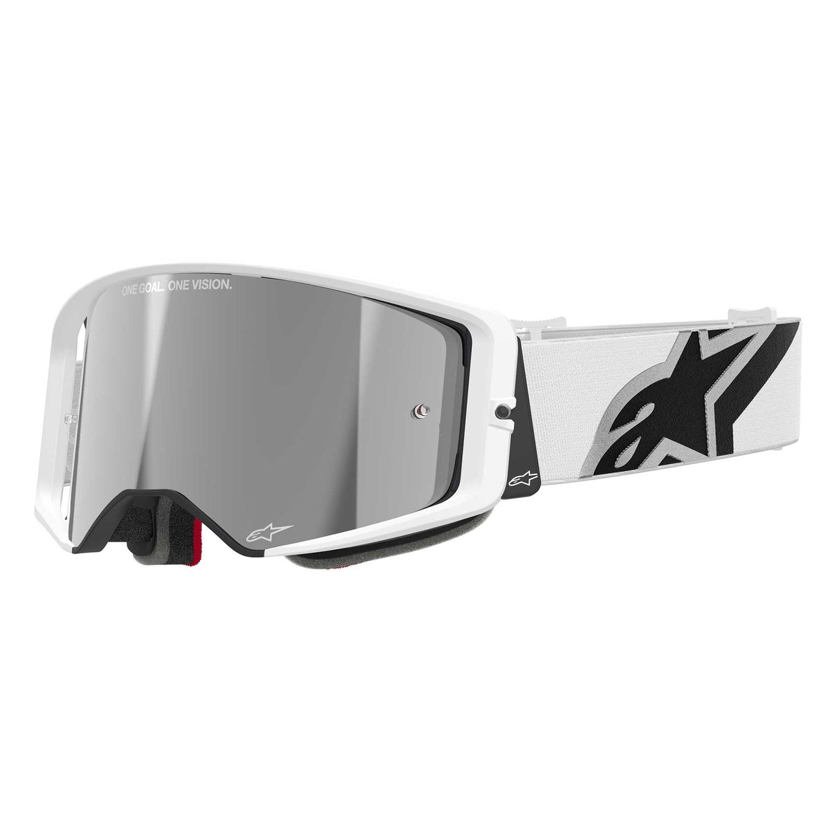 Alpinestars SuperTech CORP Vision MX Goggles (White) Mirror Silver Lens