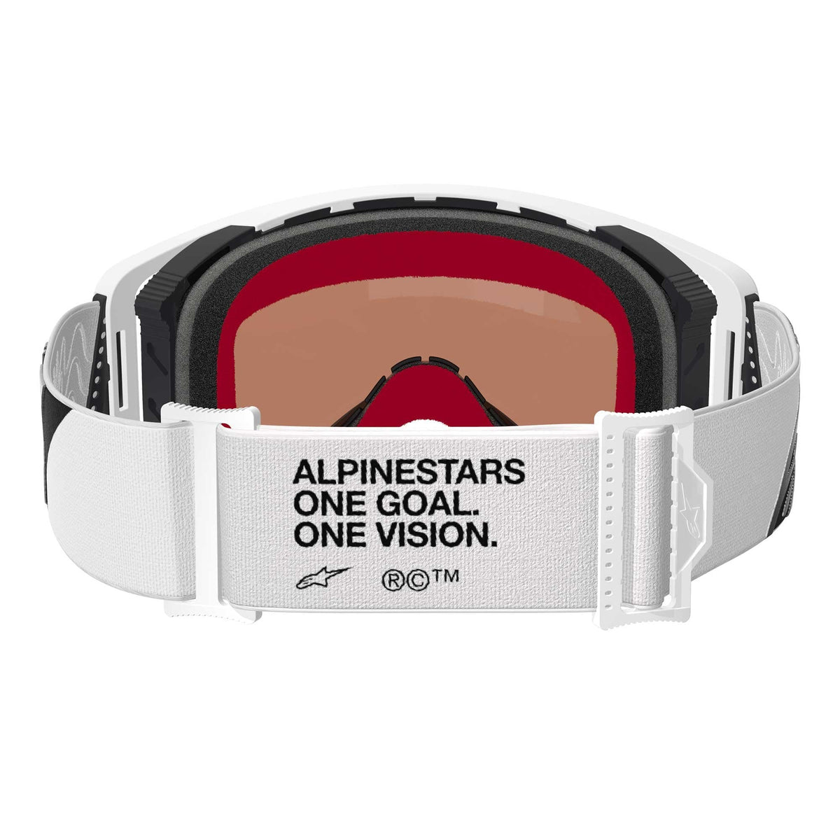 Alpinestars SuperTech CORP Vision MX Goggles (White) Mirror Silver Lens