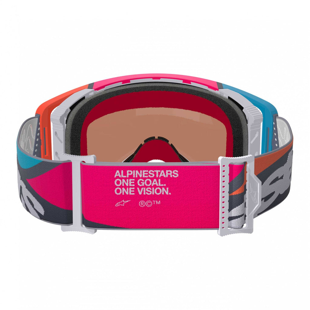 Alpinestars MX | MTB Vision SuperTech Goggles STREAM (Grey/Multi) Mirror Silver Lens