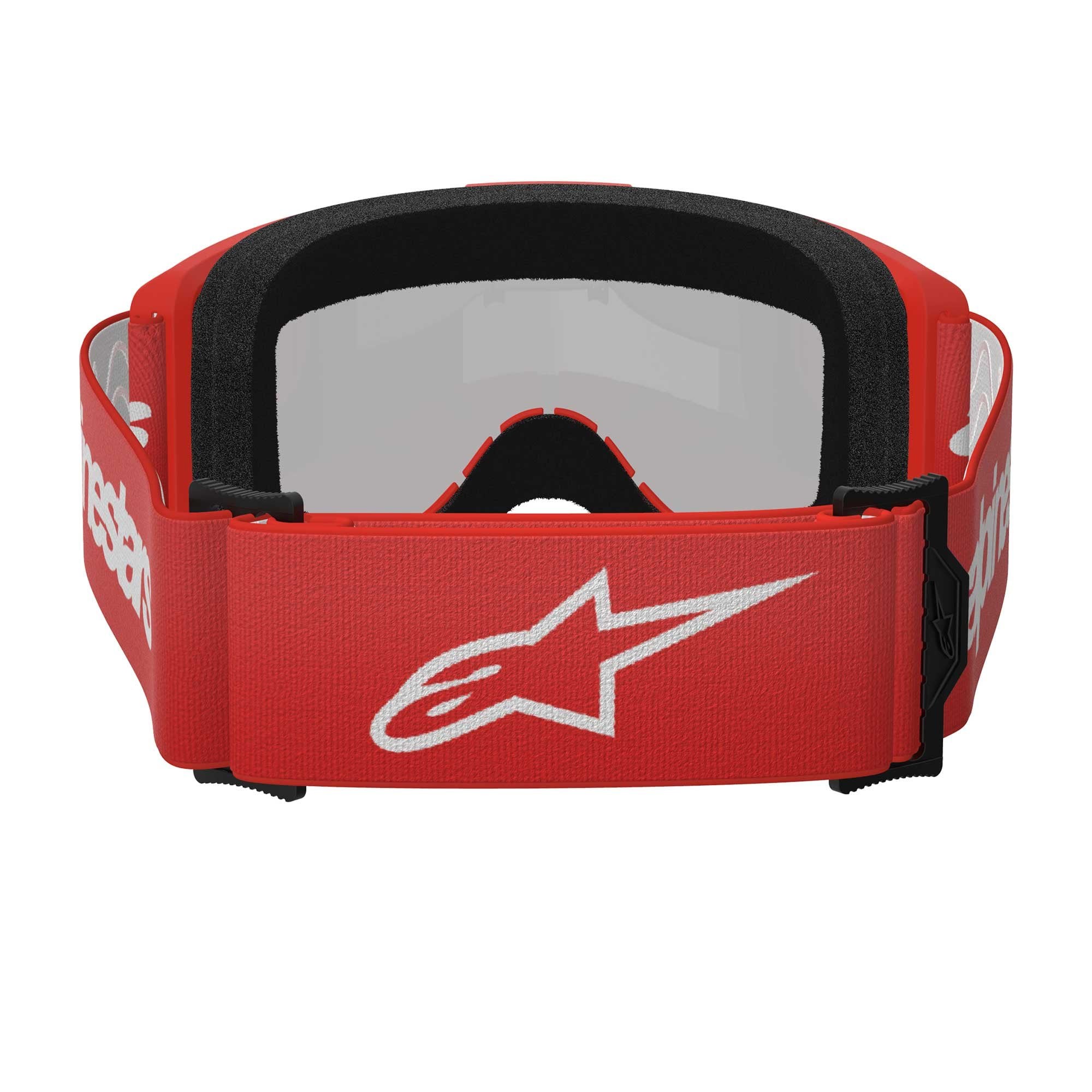 Alpinestars MX | MTB Vision 3 Goggles WORDMARK (Red) Mirror Silver Lens