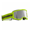 Alpinestars MX | MTB Vision 3 Goggles WORDMARK (Yellow Fluo) Mirror Silver Lens