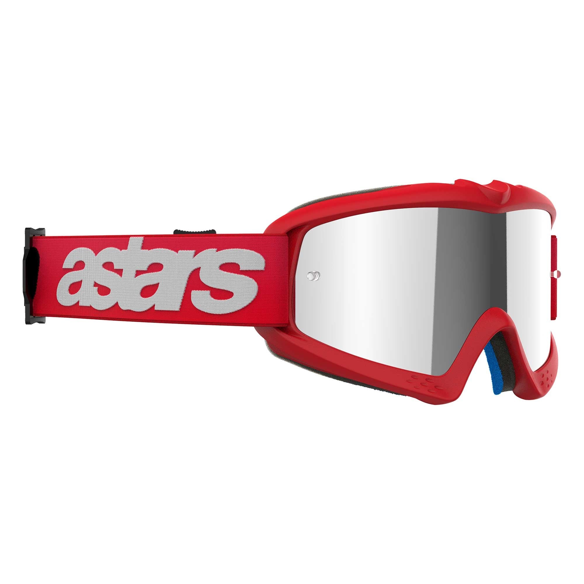 Alpinestars Youth Vision Goggles - BLAZE (Red) Mirror Silver Lens