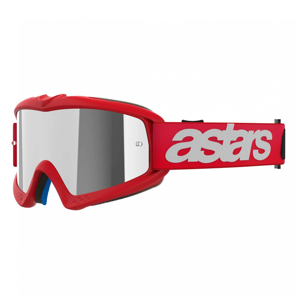 Alpinestars Youth Vision Goggles - BLAZE (Red) Mirror Silver Lens