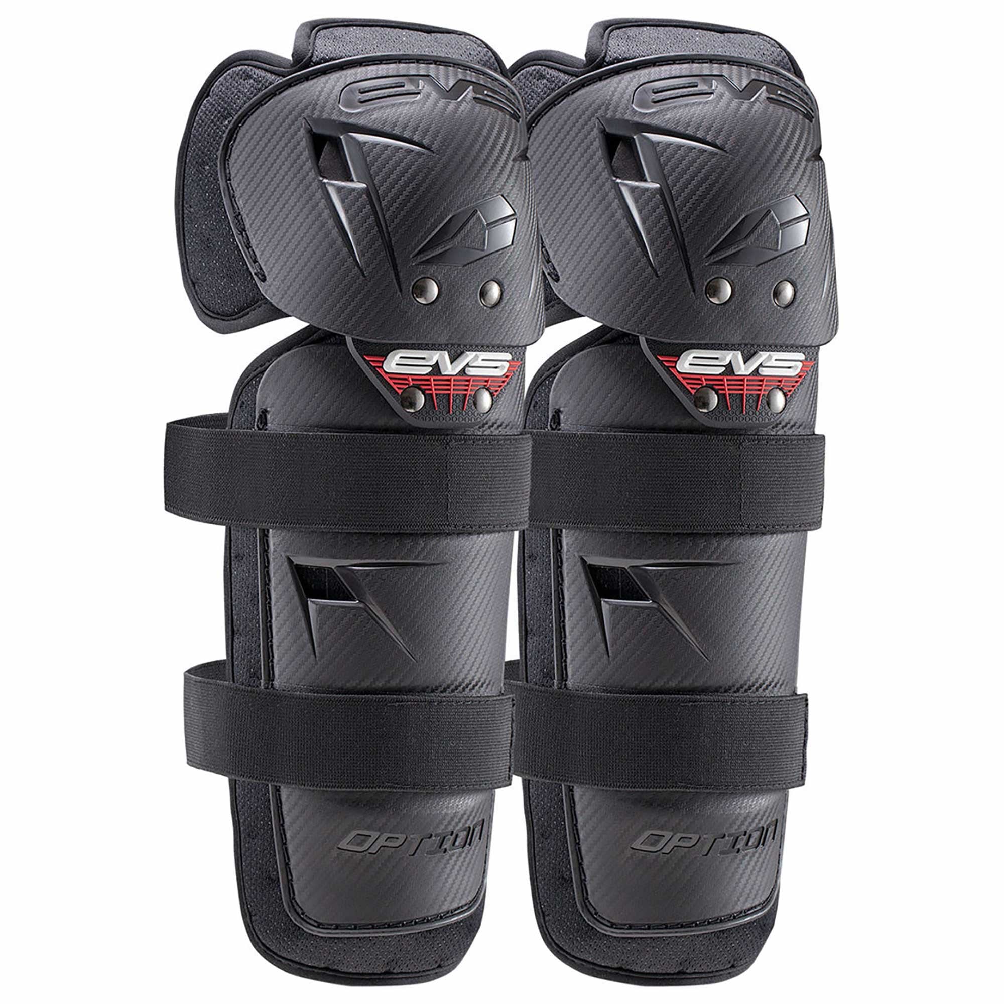 EVS Adult OPTION MX Knee Guards (Black)