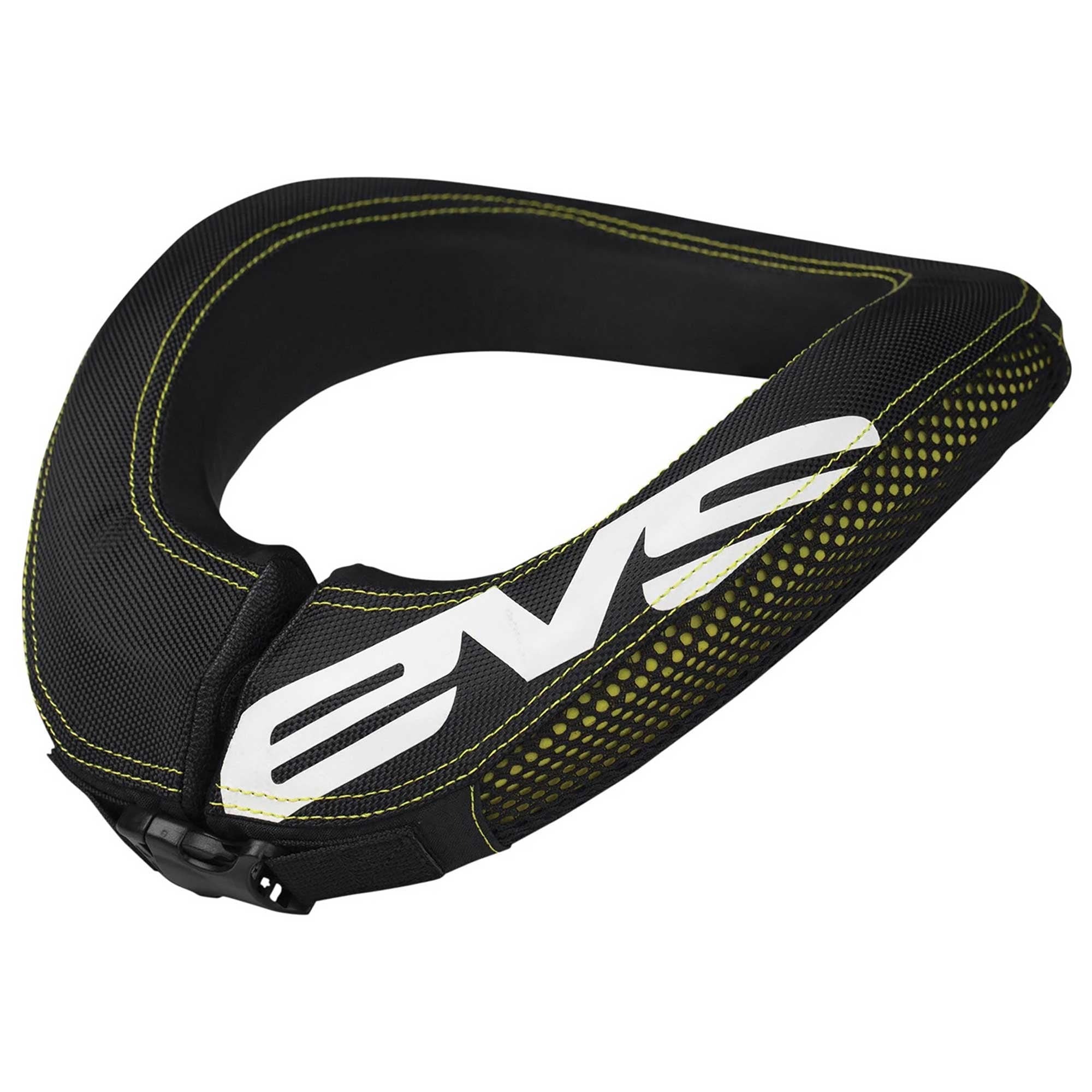 EVS Youth R2 Race Neck Support Collar (Black/Fluo Yellow)