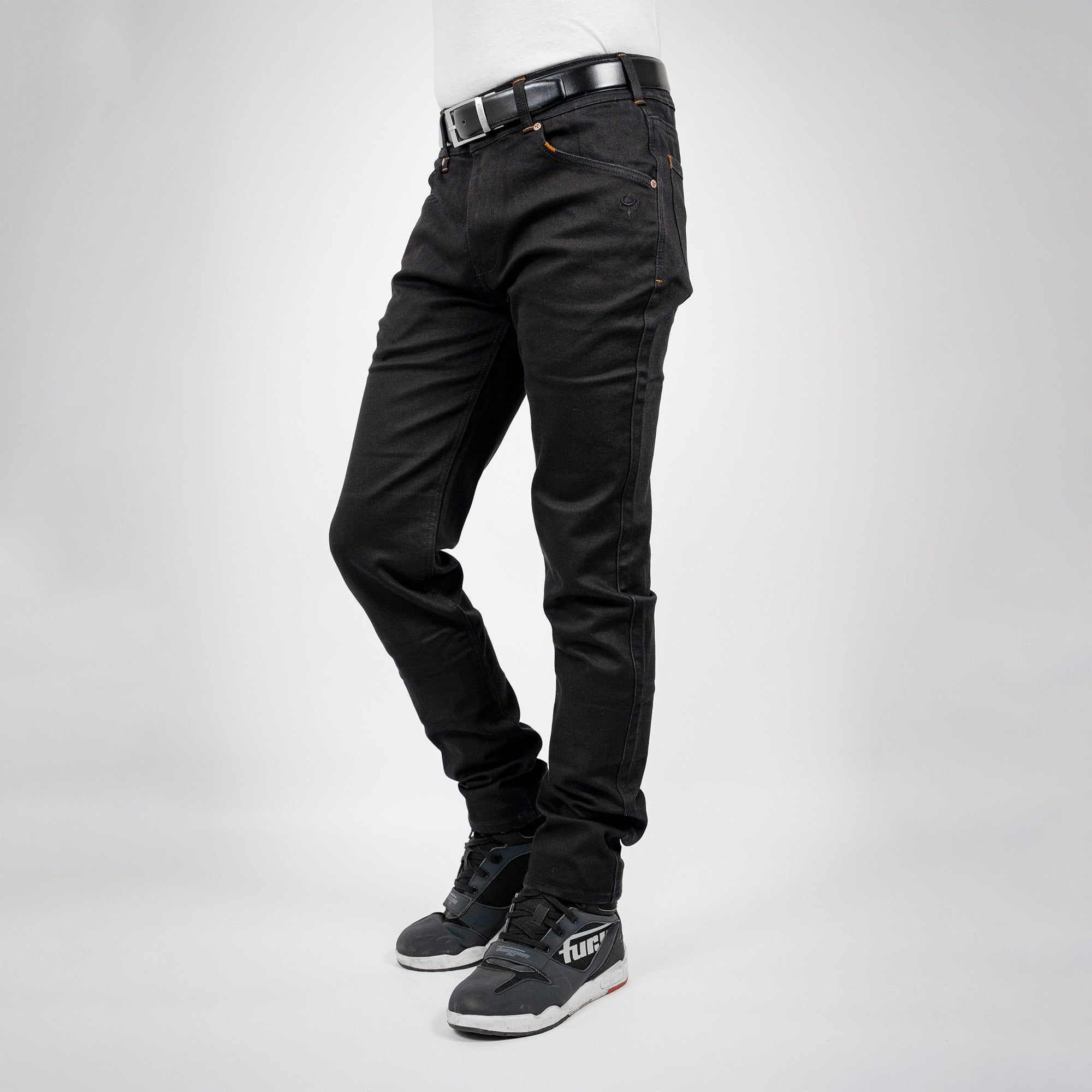 Bull-It Trojan (AA) SLIM Jeans (Black) - Short Leg